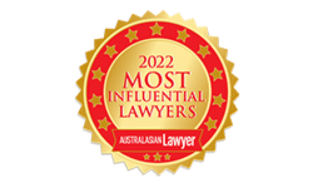 Australasian Lawyers Most Influential Lawyers 2022 - Winner