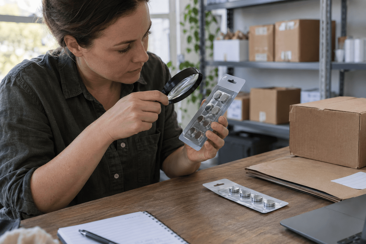 Button battery warning labels: packaging versus online listings